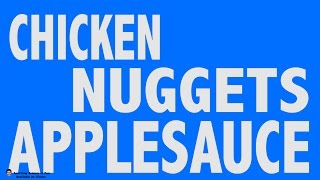 Chicken Nuggets Applesauce Song (rap)- Lunch Anthem | Mister C