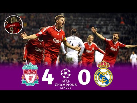 Liverpool 4 × 0 Real Madrid ( Fernando Torres Show) 💠 UCL 2007-008 Extended Highlight and Goals HD