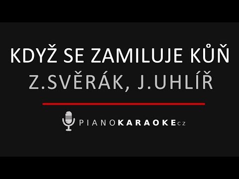 Zdeněk Svěrák a Jaroslav Uhlíř - Když se zamiluje kůň | Piano Karaoke Instrumental