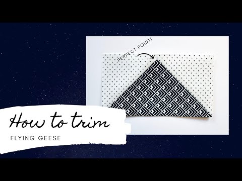 How to trim flying geese