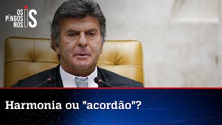 Fux recebe senadores no STF para celebrar alegada ‘harmonia entre Poderes’
