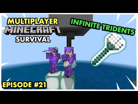 JC Playz - MAKING A TRIDENT FARM in Multiplayer Minecraft Survival (Ep. 21)