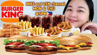 Download lagu BURGER KING MUKBANG PHILIPPINES | Whopper, Cheeseburger, Chicken Nuggets, Thick Fries mp3