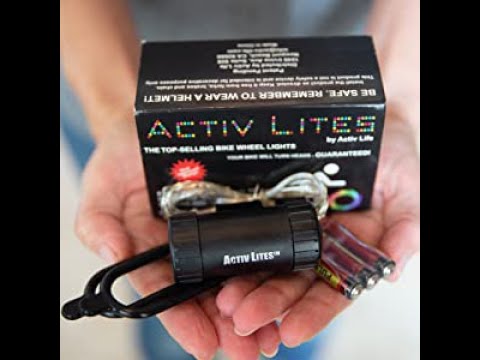 How to Install Activ Lites LED Bike Wheel Lights - Super Cool Bicycle Tire Lights by Activ Life