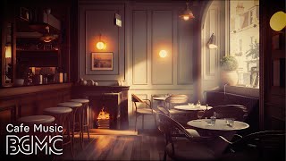 Crackling Fireplace & Relaxing Piano Jazz Music - Instrumental Piano Jazz at Coffee Shop Ambience