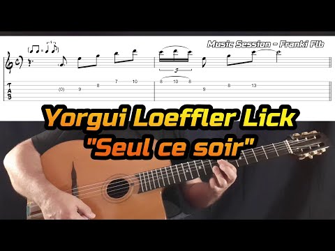 Seul ce soir Yorgui Loeffler C Lick - Gypsy Jazz Guitar Lesson - Manouche Tutorial Free Tab