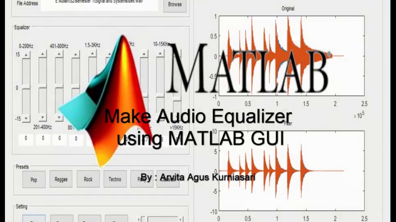Make Audio Equalizer Using Matlab GUI