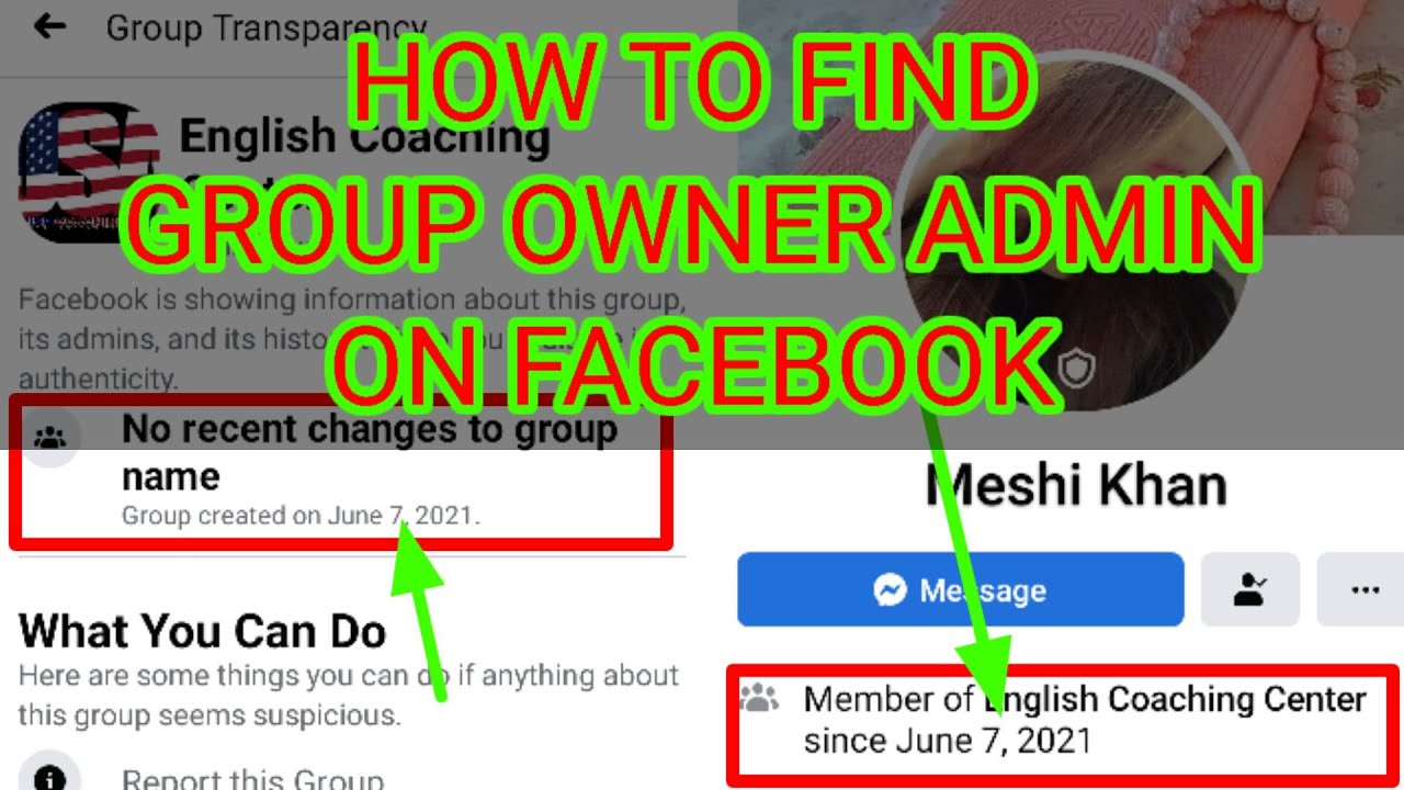 How to know who is the owner of a Facebook group?