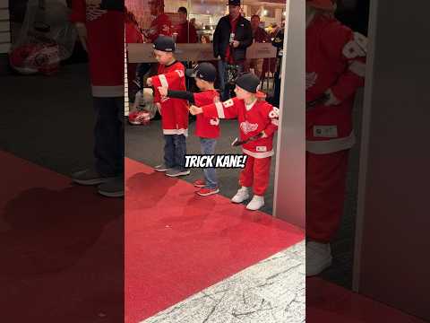 Trick Kane is back in action ahead of the Red Wings game at Little Caesars Arena
