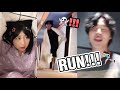 She ran to Jimin and house 🏠 Lol #bts