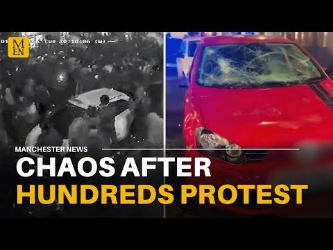 Why has a conflict 3,000 miles away triggered HUNDREDS to protest on Manchester’s Curry Mile?