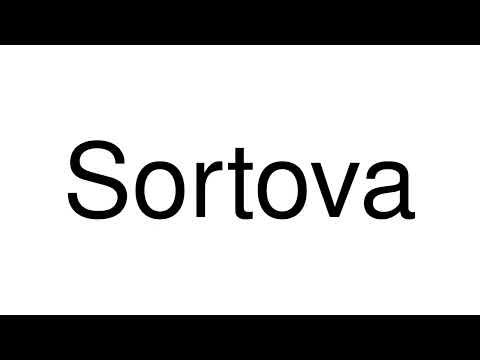 How to Pronounce Sortova (Panama)