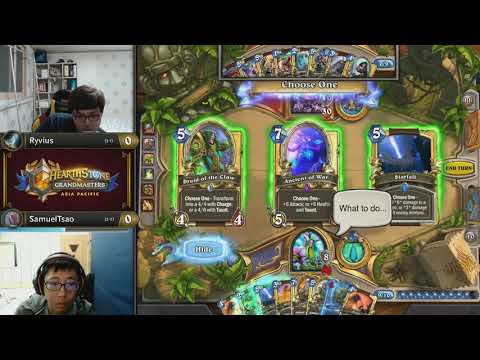 Ryvius vs SamuelTsao - Hearthstone Grandmasters Asia-Pacific S2 2019 - Week 3