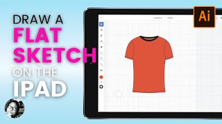 How to draw a flat sketch with Illustrator for Fashion Design on ipad