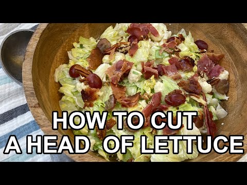 How to Cut a Head of Lettuce for Salad | CookThink