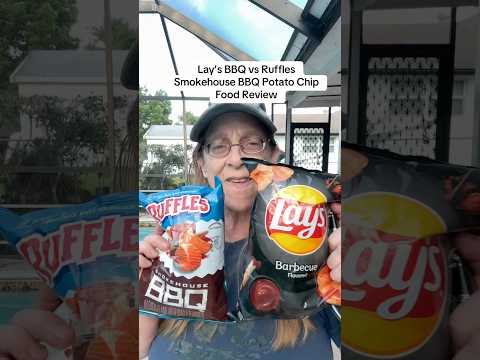 BBQ Chip Battle. Lays BBQ v Ruffles Smokehouse BBQ Potato Chip Food Review #food #foodreview #chips