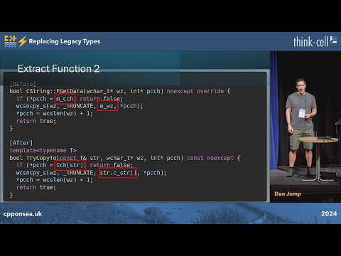 Lightning Talk: Replacing C++ Legacy Types - Dan Jump - C++ on Sea 2024