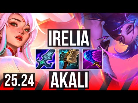 IRELIA vs AKALI (TOP) | Good KDA: 8/1/1 | NA Master | 25.24