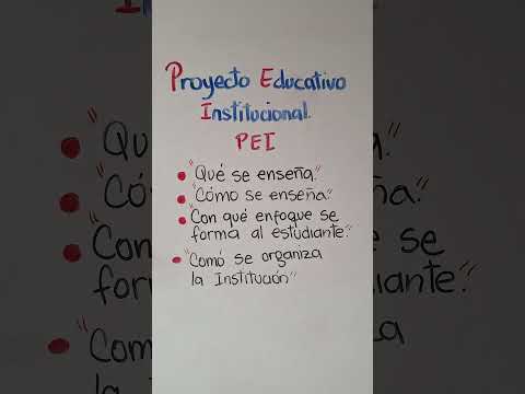 PROYECTO EDUCATIVO INSTITUCIONAL EXPLICADO! #ConcursoDocente #pei #viral #parati #colombia #docentes