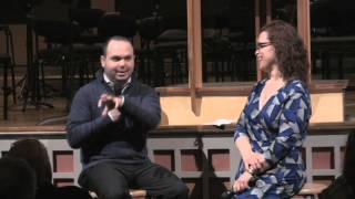 Zach Galatis and Christa Wessel Concert Conversation, 23 Jan 2016