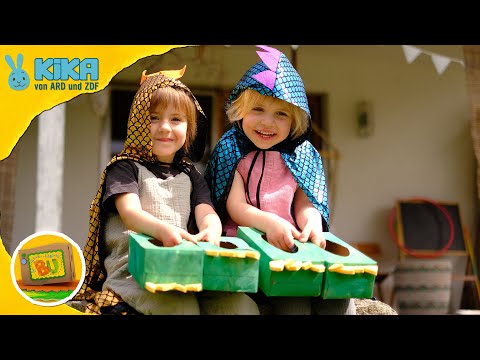 Wir basteln Dino-Füße, Steckdinos und machen Dino-Abdrücke | ENE MENE BU