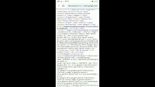 view source on mobile chrome