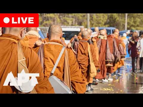 LIVE: Buddhist Monks Complete 2,300-Mile Walk for Peace, Arrive in Alexandria Virginia | APT