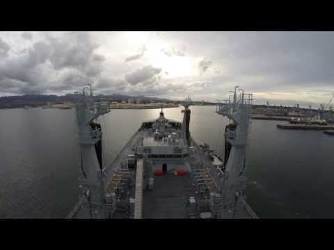 RFA TIDESPRING arrival Pearl Harbor