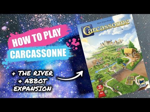 How to Play Carcassonne + River & Abbot Expansions | Concise Board Game Rules & Instructions