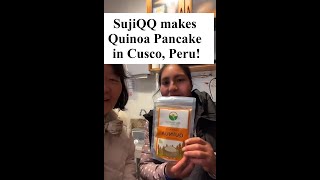 Making Quinoa Pancake in Cusco Peru!