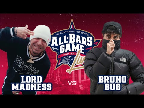 LORD MADNESS vs BRUNO BUG - All Bars Game LIVE 29/03/2025 Zoobar (ROMA)