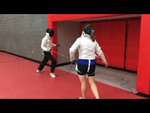 Avery vs Janelle Epee Fencing Stony Brook University