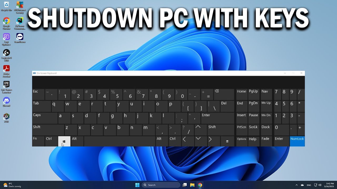 How To Shutdown or Turn off Windows 10 PC Using Keyboard - Easy Fix