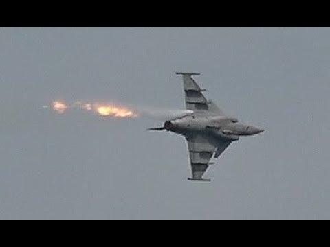 Saab JAS 39 Gripen Jet at BIAS 2018 Airshow