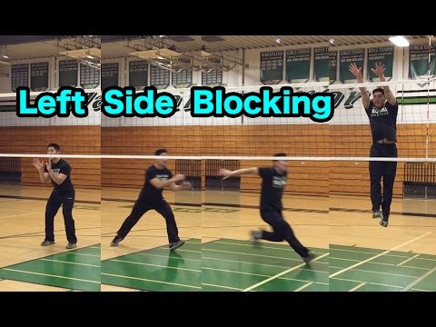 Outside Hitter Blocking Technique (part 1/2) - How to BLOCK a Volleyball Tutorial thumbnail