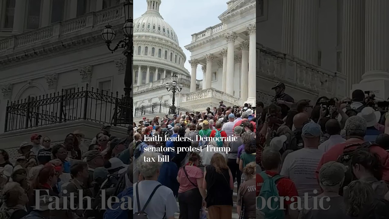 Faith leaders, Democratic senators protest Trump tax bill