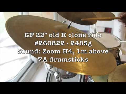 GF 22" old K clone ride #260822 - 2485g - SOLD OUT
