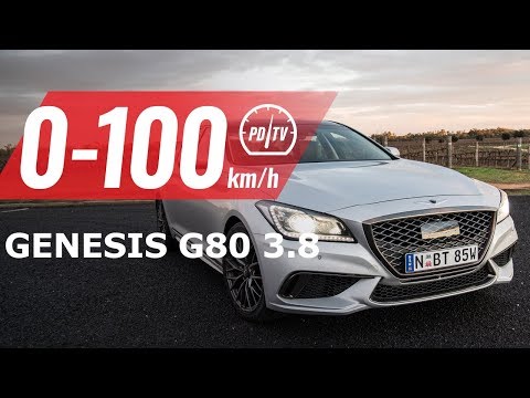 2019 Genesis G80 3.8 Sport Design 0-100km/h & engine sound [short edit]
