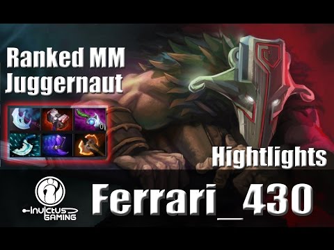 Dota 2 - Ferrari_430 Plays Juggernaut (26/2/7) Ranked MM (highlights) 6.86