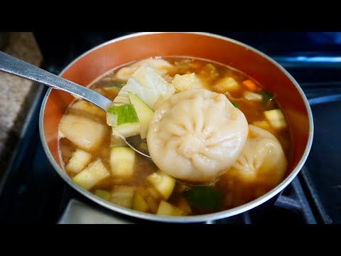 Sopa de Dumplings súper sabrosa y saludable! #sopas #dumplings