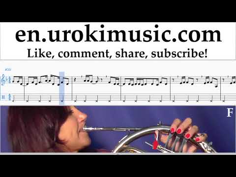How to Play French Horn Major Lazer & DJ Snake - Lean On Tabs Part#2 um-i352
