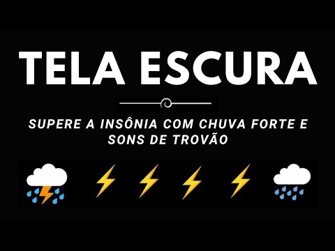 Supere a insônia com chuva forte e sons de trovão ecoando pelo telhado de zinco na floresta nebulosa