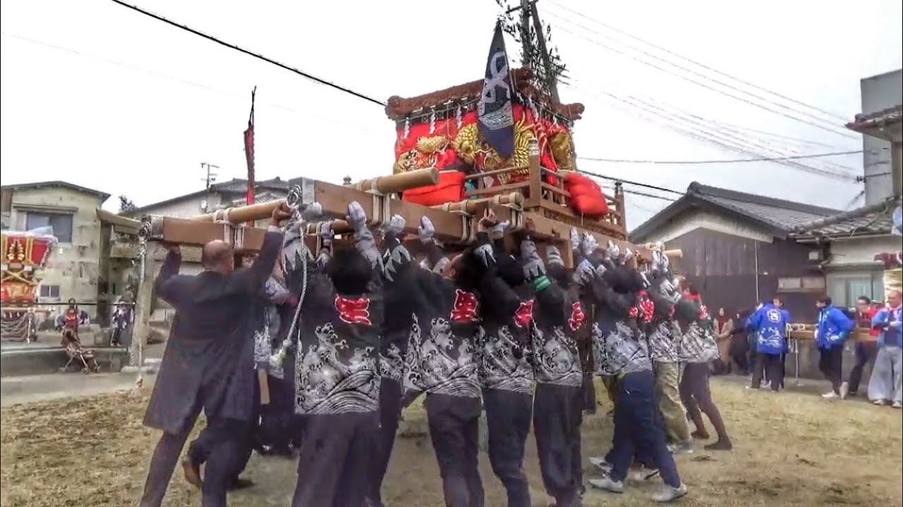 湊口神社　投だんじり