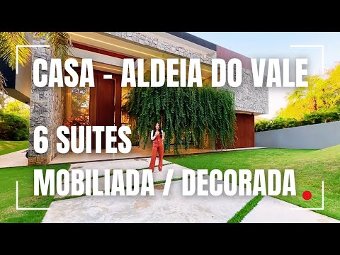 CASA COM 6 SUÍTES MOBILIADA NO ALDEIA DO VALE EM GOIÂNIA