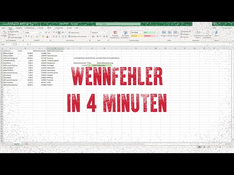 Excel WENNFEHLER in 4 Minuten