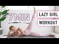 LAZY GIRL Full Body WORKOUT 7 Min NO JUMPING