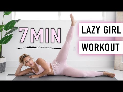 LAZY GIRL Full Body WORKOUT - 7 min. (NO JUMPING) thumnail