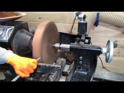 Woodturning a Walnut Plate with Mother of Pearl Inlay