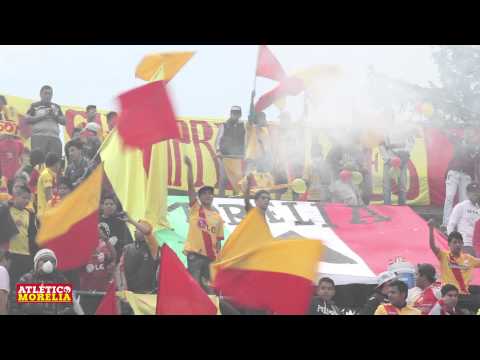 ""El Color" Atlético Morelia Vs Club América - Ligas 80Â´s y 90Â´s" Barra: Locura 81 &bull; Club: Monarcas Morelia