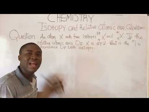 2025 JAMB Class on Relative atomic mass Calculations